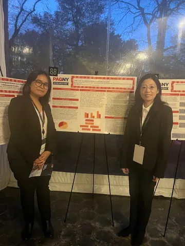Dr. Ammar Vohra and Bettina Sinanova @ PAGNY Research Day